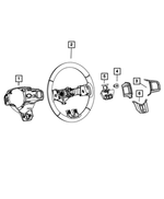 1VM39XDVAA - : Steering Wheel Back Cover for Mopar Image