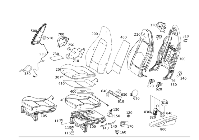 4519140701 - Driver Seat: Padding, Frt. Seat Cush for Smart Image image
