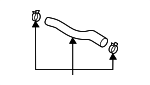 25450ES000 - Cooling System: Reservoir Hose for Kia Image