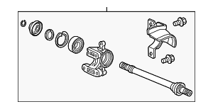 44500TA0A00 - : Intermediate Shaft for Acura Image