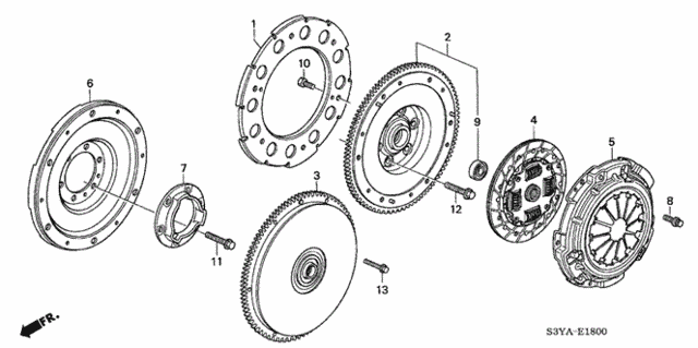 Clutch - Flywheel for 2005 Honda Insight #0