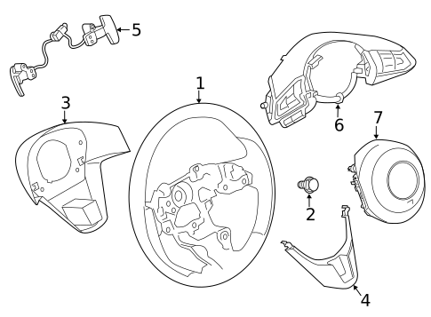 Steering Wheel & Trim for 2021 Mazda CX-3 #0