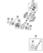 68472677AA - Differential and Drive Line: Pinion Flange Kit for Mopar Image