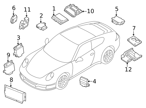 Electrical Components for 2022 Porsche 718 Spyder #2