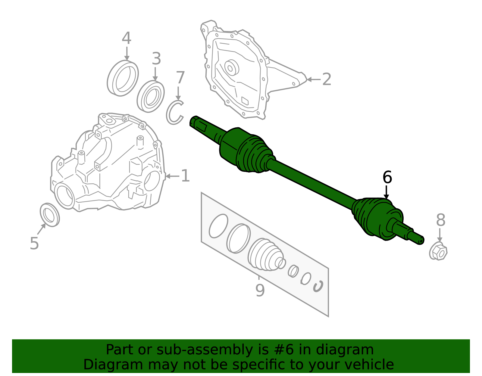 nl3z3a427c - Ford Axle Assembly | Levittown Ford Parts