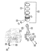 68014992AA - Engine 6.7L Cummins (Diesel): Piston Pin for Dodge: Ram 2500, Ram 3500 | Ram: 2500, 3500 Image
