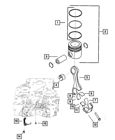 Crankshaft, Piston and Torque Converter for 2007 Dodge Ram 3500 #3