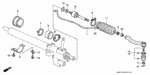 53434S04J51 - Chassis: CLIP, TIE ROD for Acura Image