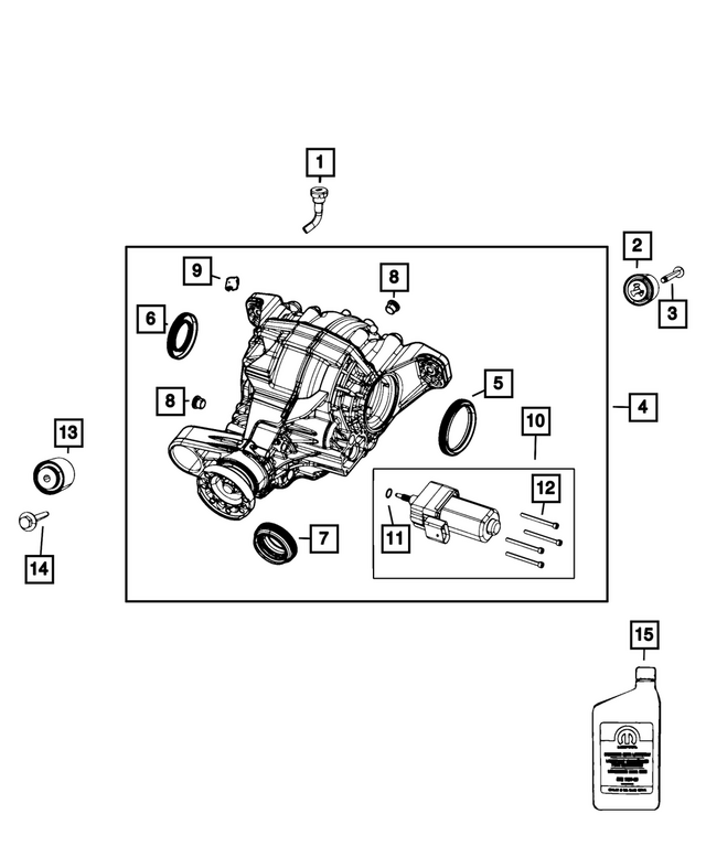 « 68084188AB – Differential and Drive Line : Essieu Event pour Mopar Image »