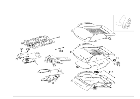 Left Seat for 2016 Mercedes-Benz SL63 AMG #0