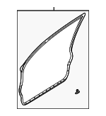 GD7A58760B - : Weatherstrip Rt - Passenger Side (RH) for Mazda: 626 Image