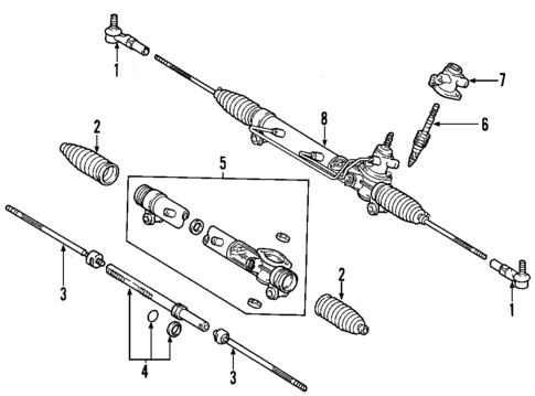 Steering Gear & Linkage for 2002 Toyota MR2 Spyder #1