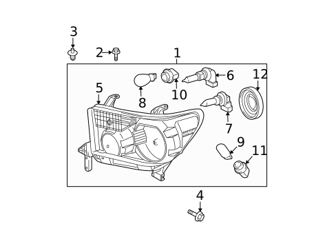 Bulbs - Chassis for 2007 Toyota Tundra #0