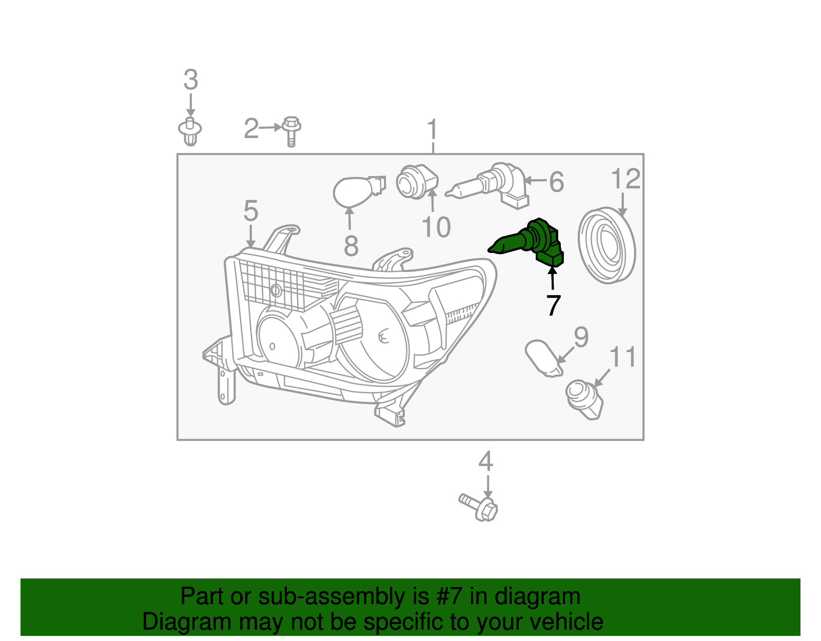 2004-2018 Toyota Headlight Bulb 90981-AD001 | Toyota Parts