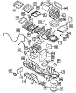 68021980AA - Air Conditioning &amp; Heater: A/c And Heater Upper Housing for Mopar Image