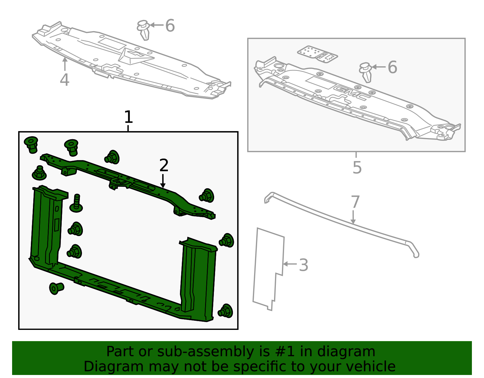 2014-2019 GM Radiator Support 85545440 GM | GMPartsDirect.com