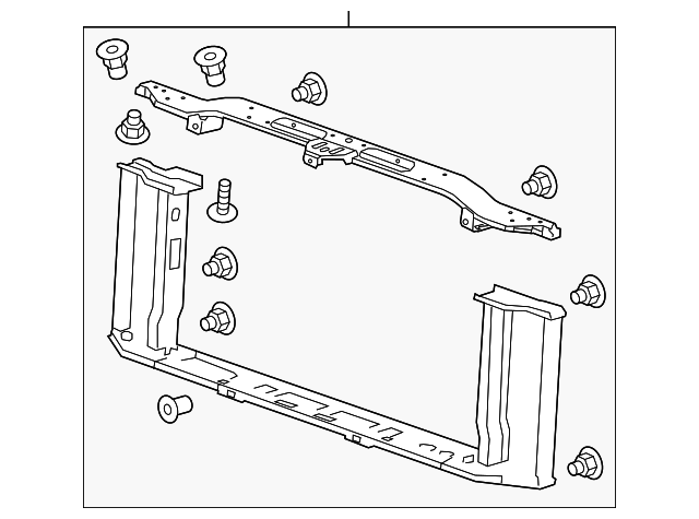 2014-2019 GM Radiator Support 85545440 GM | GMPartsDirect.com