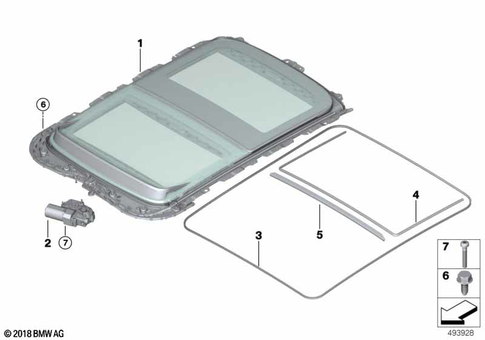 Lift-Up-and-Slide-Back Sunroof for 2017 Mini Cooper SE ALL4 #1