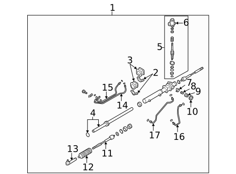 Steering Gear & Linkage for 2001 Subaru Legacy #0