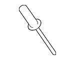 9026904048 - Body: Reveal Molding Rivet for Toyota: 4Runner, Land Cruiser, Prius, Prius Prime, Tundra Image
