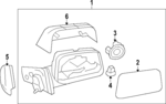 BT4Z17683NA - Body: Power Mirror for Ford: Edge Image