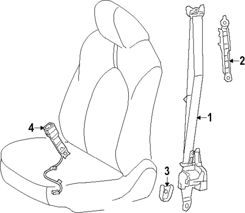 Seat Belt for 2025 Toyota Crown Signia #1
