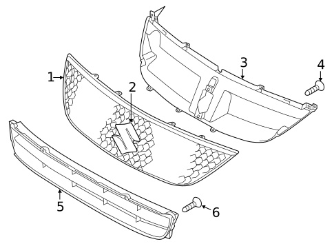 Grille & Components for 2013 Suzuki SX4 #0