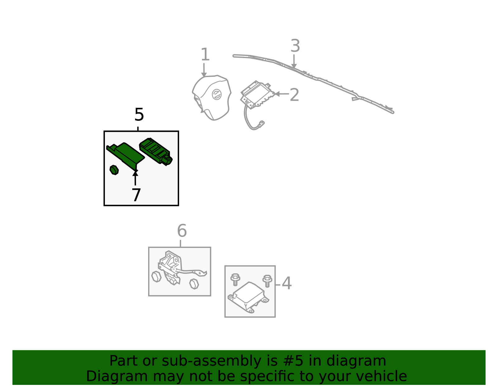 98581-9FF8A - Ft Impact Sensor - Nissan OEM Parts Direct