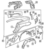 5098653AA - : Body Side Aperture Panel, Left for Mopar Image