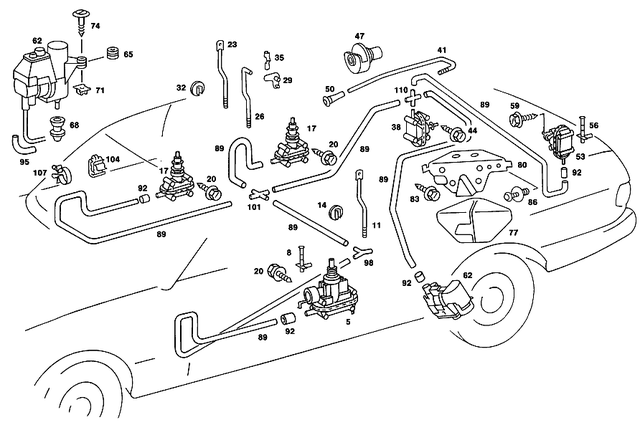 40621005200 - Vacuum System: Insulating Tubing for Mercedes-Benz Image image