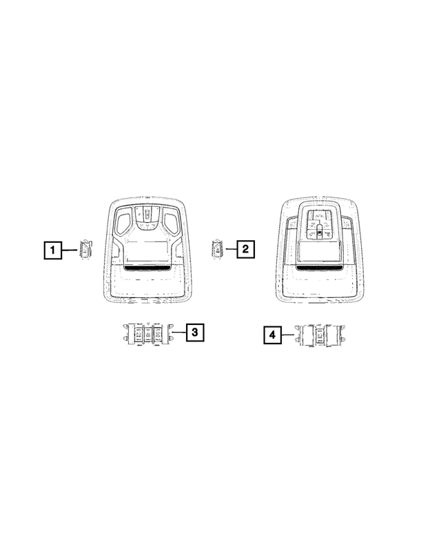 6EM27TX7AC - Electrical: Overhead Console Switch for Mopar Image