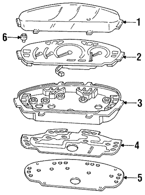 Cluster Panel for 1999 Dodge Neon #0