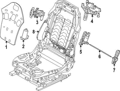 Passenger Seat Components for 2023 BMW XM #2