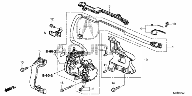 A/C Air Conditioner (Compressor) (3.0L) for 2020 Acura MDX #0