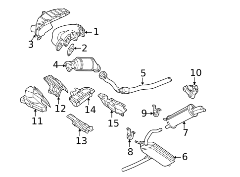 Exhaust Manifold for 2000 Volkswagen Passat #0