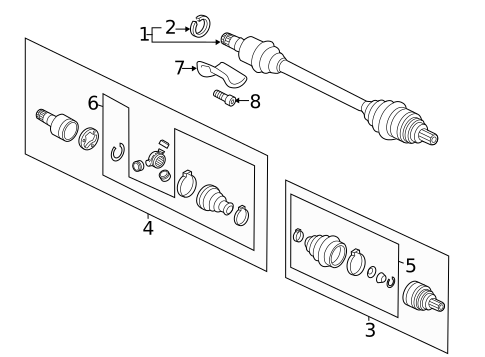 Drive Axles for 2012 Volkswagen Passat #1