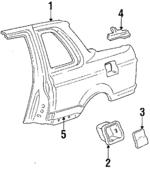 4731SB0305ZZ - Body: Quarter Panel for Honda Image