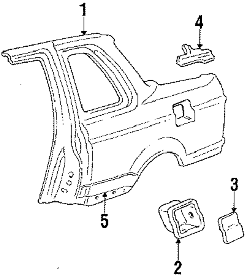Quarter Panel for 1985 Honda Prelude #0