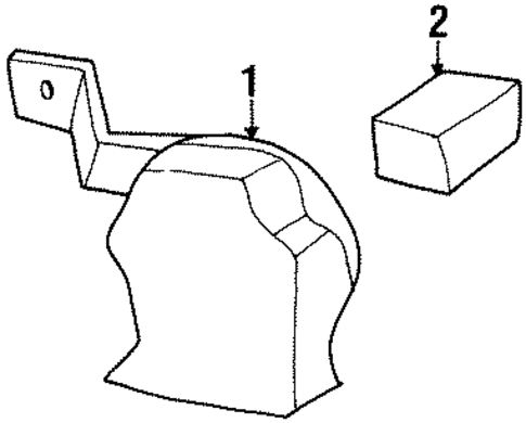 Horn for 1995 Oldsmobile Achieva #0