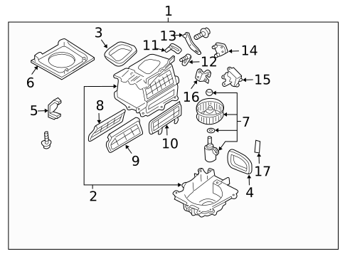 Blower Motor & Fan for 2002 Nissan Sentra #0