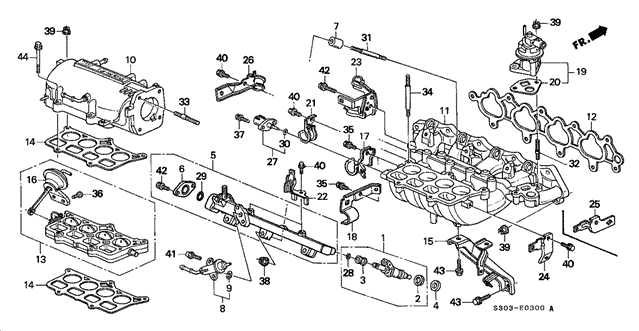 Intake Manifold for 2000 Honda Prelude #0
