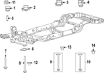 NB3Z2600154A - Body: Insulator for Ford: Bronco Image
