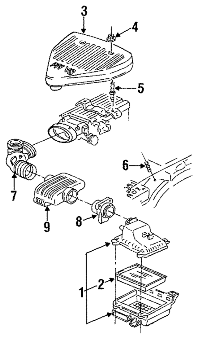 25163341 - Engine: Air Cleaner for GM Image
