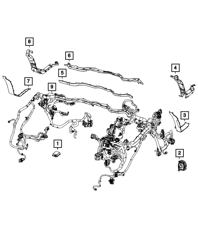 « 68564609AA – Electrical : Câblage Traversant pour Mopar Image »