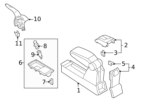Parking Brake for 2009 Nissan Versa #0