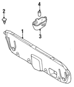 B0036886500 - Body: Trunk Lid Trim Clip for Mazda: Protege Image
