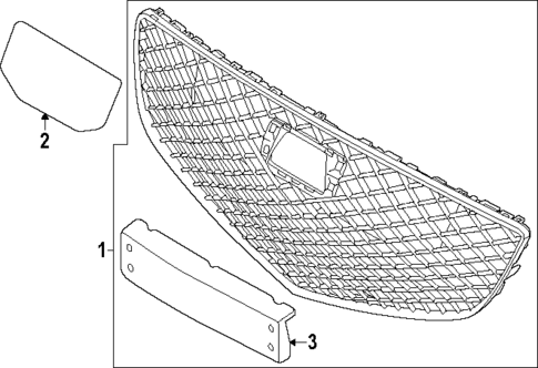Grille & Components for 2023 Genesis G80 #0
