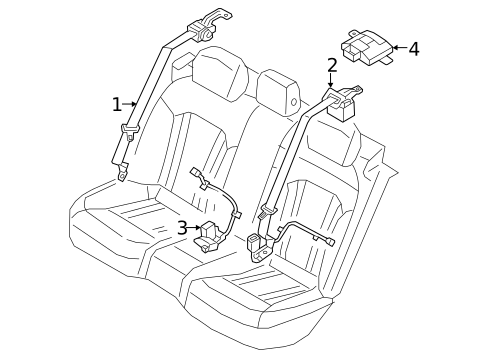 Seat Belt for 2023 Genesis G80 #1