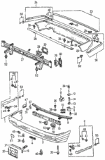 84111SA6661ZZ - Interior/Bumper: FACE, RR. BUMPER for Honda Image