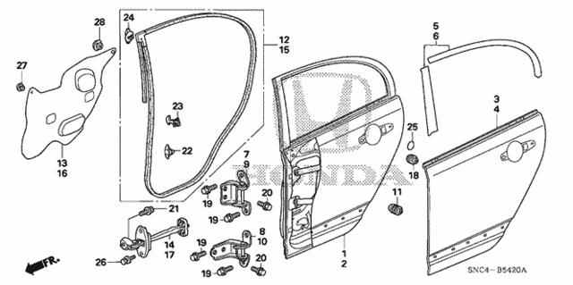 Rear Door Panels for 2006 Honda Civic #0